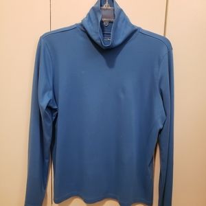 LL Bean blue turtleneck soft large